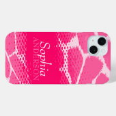 Mädchen mit dem Namen rosa Grafik Case-Mate iPhone Hülle (Rückseite (Horizontal))