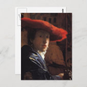 Mädchen mit dem Red Hat Postkarte (Vorne/Hinten)