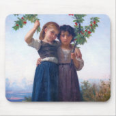Mädchen mit dem Zweig Cherry, Bouguereau Mousepad (Vorne)