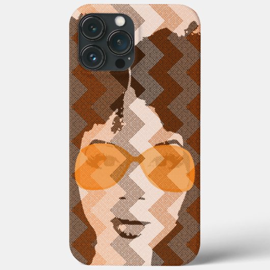 Mädchen mit der Gold-Sonnenbrille Case-Mate iPhone Hülle (Rückseite)