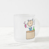 Mädchen mit der Rucksack-Tasse Mattglastasse (VorderseiteRechts)