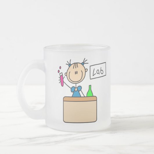 Mädchen mit der Rucksack-Tasse Mattglastasse (Links)