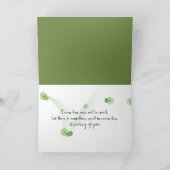 Mädchen mit Drachen im Garten Karte (Innenseite)