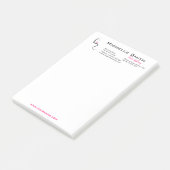 Mädchen mit einbrennender Ikone gewelltes Haar Post-it Klebezettel (angewinkelt)