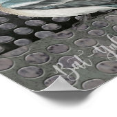 Mädchen mit einem Blasen-Kaugummi, Artwork-Archiv Poster (Ecke)