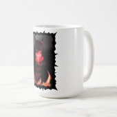 Mädchen mit einem devilischen Lächeln Kaffeetasse (VorderseiteRechts)