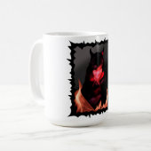 Mädchen mit einem devilischen Lächeln Kaffeetasse (Vorderseite Links)
