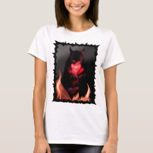 Mädchen mit einem devilischen Lächeln