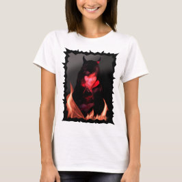 Mädchen mit einem devilischen Lächeln T-Shirt