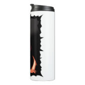 Mädchen mit einem devilischen Lächeln Thermosbecher (Nach rechts gedreht)
