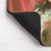 Mädchen mit einem Fan Mousepad (Ecke)