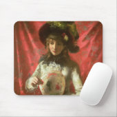 Mädchen mit einem Fan Mousepad (Mit Mouse)