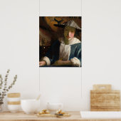 Mädchen mit einem Flute, berühmtes Bild Poster (Küche)