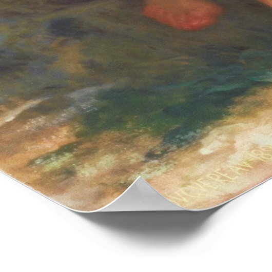 Mädchen mit einem gebrochenen Pitcher-Poster Poster (Ecke)