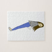 Mädchen mit einem Hasenschwanz Puzzle (Horizontal)