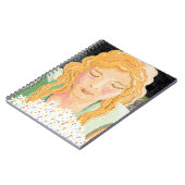 Mädchen mit einem Haufen Gänseblümchen Notizblock (Linke Seite)