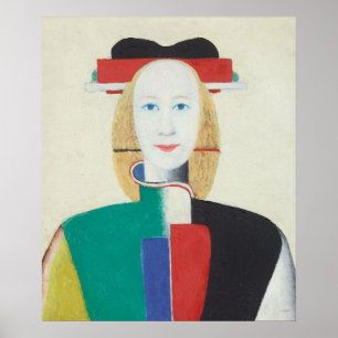 Mädchen mit einem Kamm im Haar Poster