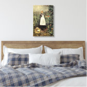 Mädchen mit einem Körbchen Gemüse (Olga Boznanska) Leinwanddruck (Insitu (Schlafzimmer))