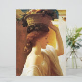 Mädchen mit einem Obstkorb (von Frederic Leighton) Karte (Stehend Vorderseite)
