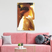 Mädchen mit einem Obstkorb (von Frederic Leighton) Leinwanddruck (Insitu (Wohnzimmer))