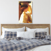 Mädchen mit einem Obstkorb (von Frederic Leighton) Leinwanddruck (Insitu (Schlafzimmer))