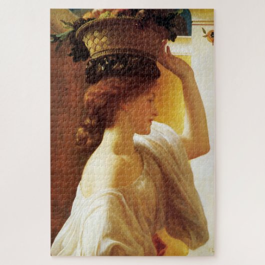 Mädchen mit einem Obstkorb (von Frederic Leighton) Puzzle (Vertikal)