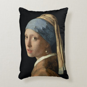 Mädchen mit einem Perlen-Ohrring, c.1665-6 (Öl a Zierkissen