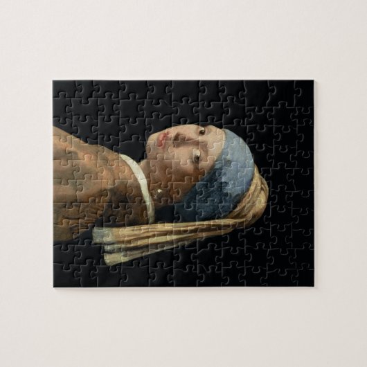 Mädchen mit einem Perlen-Ohrring, c.1665-6 (Öl auf Puzzle (Horizontal)