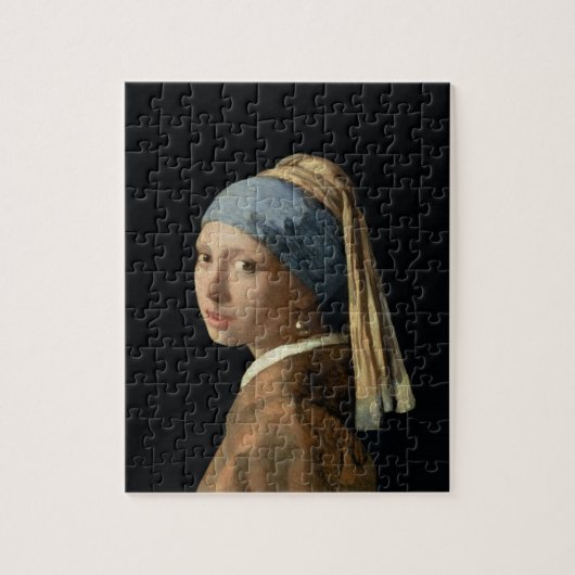 Mädchen mit einem Perlen-Ohrring, c.1665-6 (Öl auf Puzzle (Vertikal)