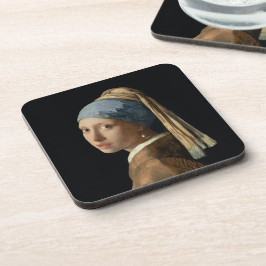 Mädchen mit einem Perlen-Ohrring, c.1665-6 (Öl auf Untersetzer (Linke Seite)