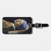 Mädchen mit einem Perlen-Ohrring durch Johannes Gepäckanhänger (Vorderseite horizontal)