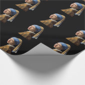 Mädchen mit einem Perlen-Ohrring Geschenkpapier (Ecke)