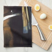 Mädchen mit einem Perlen-Ohrring Geschirrtuch (Viertel Falte)