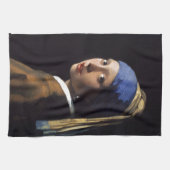 Mädchen mit einem Perlen-Ohrring Geschirrtuch (Horizontal)