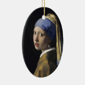 Mädchen mit einem Perlen-Ohrring Keramikornament (Rechts)