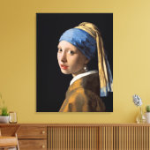 Mädchen mit einem Perlen-Ohrring Leinwanddruck (Insitu (Wohnzimmer))