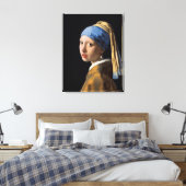 Mädchen mit einem Perlen-Ohrring Leinwanddruck (Insitu (Schlafzimmer))