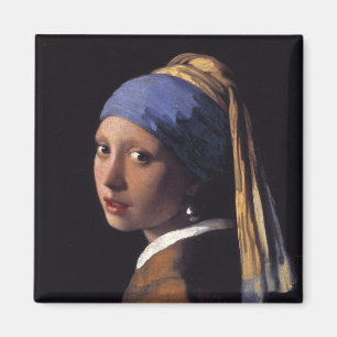 Mädchen mit einem Perlen-Ohrring Magnet