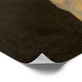 Mädchen mit einem Perlenohrring Poster (Ecke)