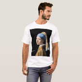 Mädchen mit einem Perlenohrring T - T-Shirt (Vorne ganz)