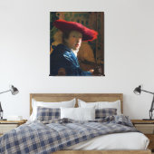 Mädchen mit einem Red Hat, berühmtes Bild Leinwanddruck (Insitu (Schlafzimmer))