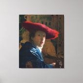 Mädchen mit einem Red Hat, berühmtes Bild Leinwanddruck (Vorderseite)