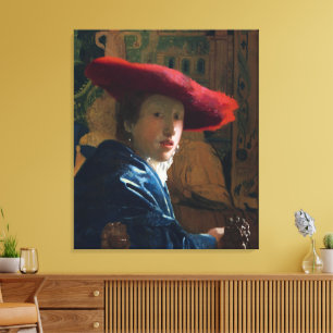 Mädchen mit einem Red Hat, berühmtes Bild Leinwanddruck