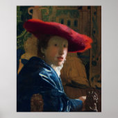 Mädchen mit einem Red Hat, berühmtes Bild Poster (Vorne)
