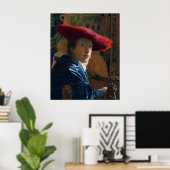 Mädchen mit einem Red Hat, berühmtes Bild Poster (Heimbüro)