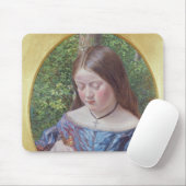 Mädchen mit einem Schmetterling Mousepad (Mit Mouse)
