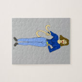 Mädchen mit einem Schwanz  Puzzle (Horizontal)
