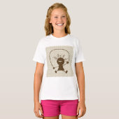 Mädchen mit einem Springseil Mädchen T-Shirt (Vorne ganz)