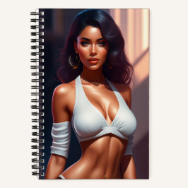 Mädchen mit einem verführerischen Look Notebook Notizblock