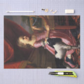 Mädchen mit einem Vogel und einem Hund (John Singl Seidenpapier (Handwerk)